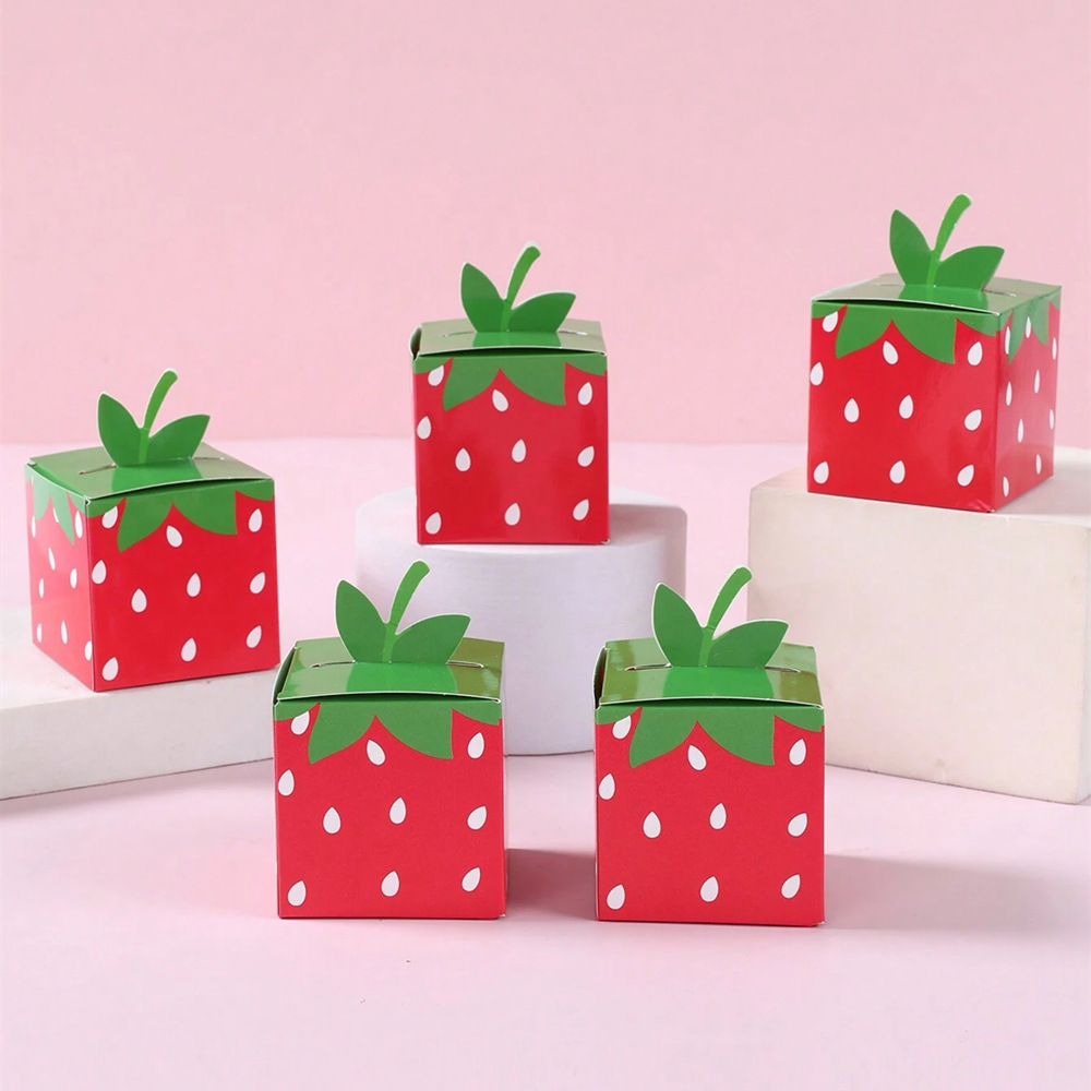 Baby Food Ideas - 10Pcs Słodkie owoce Truskawka Motyw Papierowe